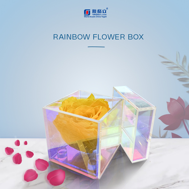 акриловая коробка для цветов