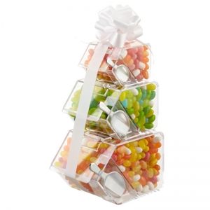 Прозрачный ящик для консервированной конфеты для фруктовых конфет 