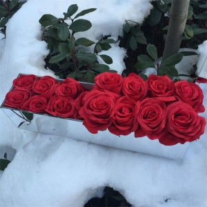 водонепроницаемые вечные розы зеркальная коробка для 18 роз прямоугольная акриловая коробка 