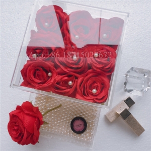 материнские подарки акриловые 9 роз коробка с подарочным ящиком 