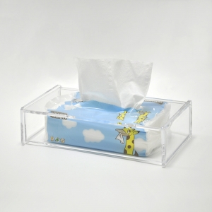 индивидуальный прямоугольный держатель ящика для ткани с выдвижным ящиком 