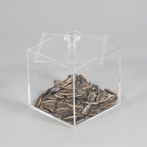 Квадратный прямоугольный квадратный ящик из прозрачного акрилового стекла 