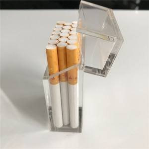 Личная ясная акриловая коробка для сигар с крышкой 