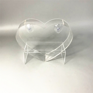 Персонализированная хрустальная ваза в форме сердца 