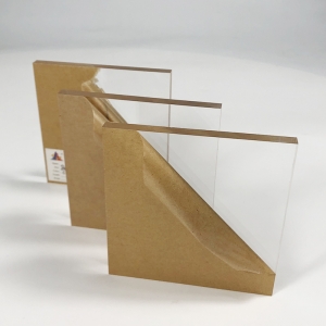 прозрачный акриловый лист высокой прозрачности толщиной 6 мм с крафт-бумагой 