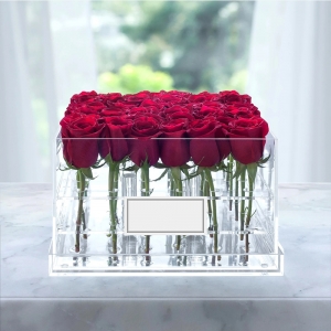 акриловая коробка 25 роз