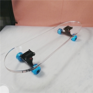  Ягели изготовленный на заказ прозрачный акриловый скейтборд из плексигласа 