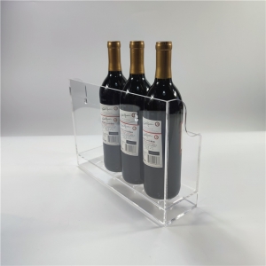 современная акриловая винная стойка для 4 бутылок и 4 стаканов 