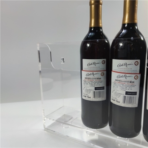 Оптовая настенный акриловый держатель для бутылок вина 