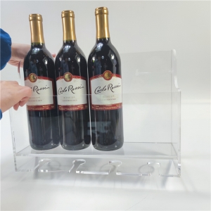 роскошная настенная прозрачная акриловая подставка для бутылок вина 