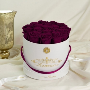Главная Сад Круглая Бумага Цветочные Коробки Картон Роза Чехлы для подарка 