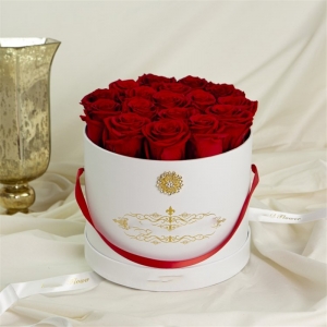 Роскошные круглые бумаги Цветочные коробки Rose Box для оптовых 