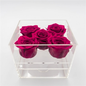 delux boutique 12 акриловых роз коробка для длинных стеблей цветов 
