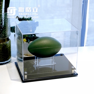 Оптовая прозрачная акриловая мини-футбольная витрина для шлема
 