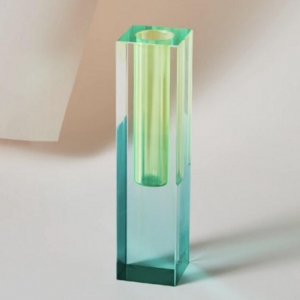 Цветная современная ваза Lucite Prism 