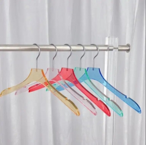 Заводская прозрачная вешалка для одежды на заказ, акриловая вешалка для одежды
     