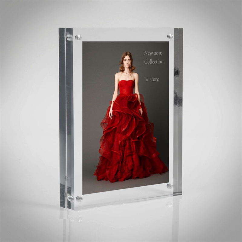 frameless acrylic picture frame