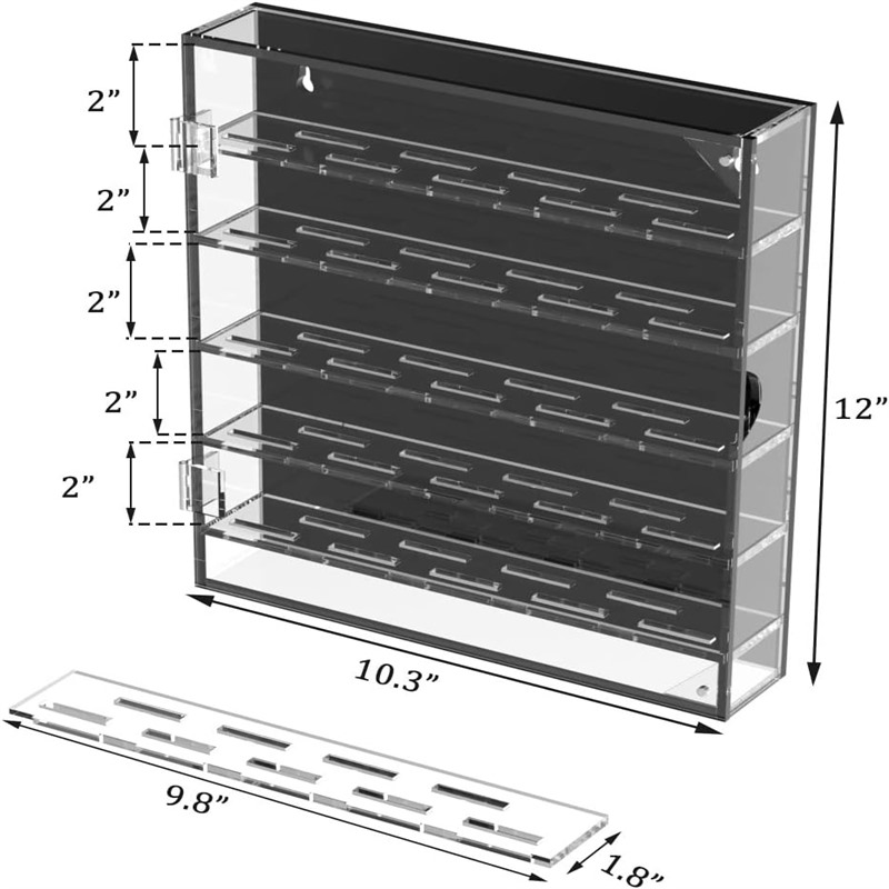 acrylic coin display cabinet
