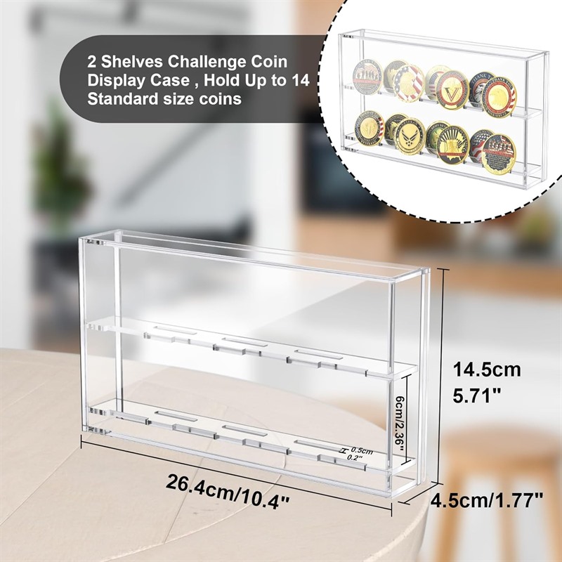 acrylic coin display cabinet