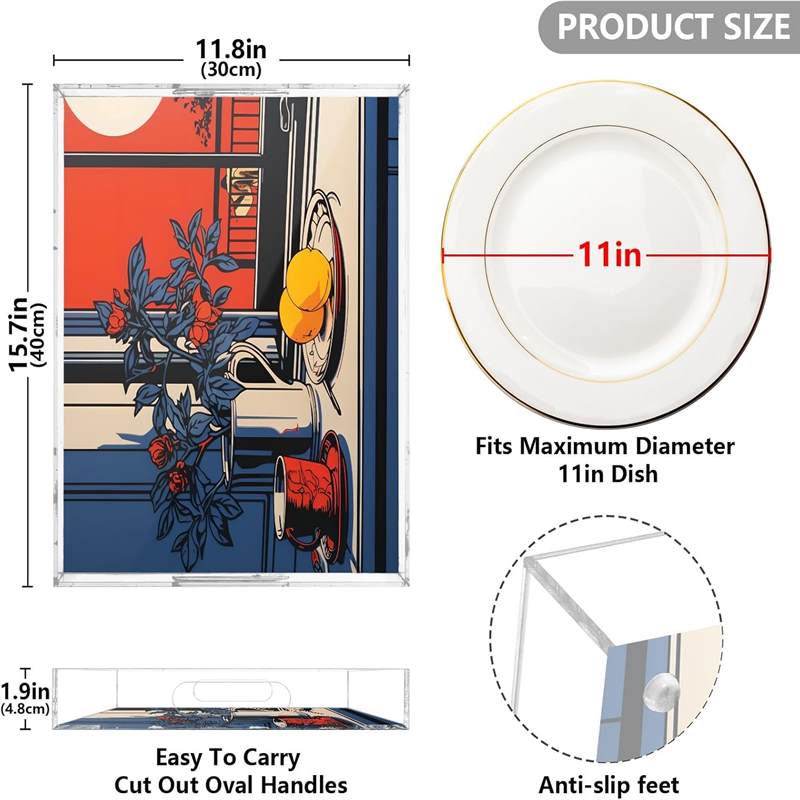decorative acrylic tray
