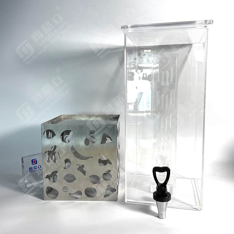 Acrylic wine beverage dispenser