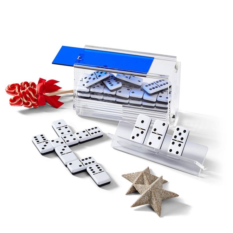 Lucite Acrylic Domino Game Set