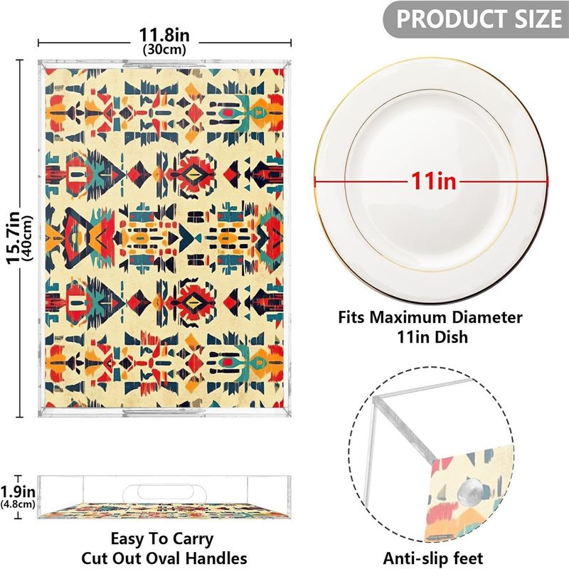 decorative acrylic tray