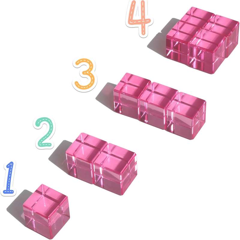 Rainbow Building Cubes 