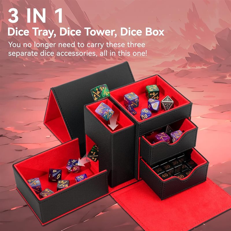 TTRPG dice tower and tray