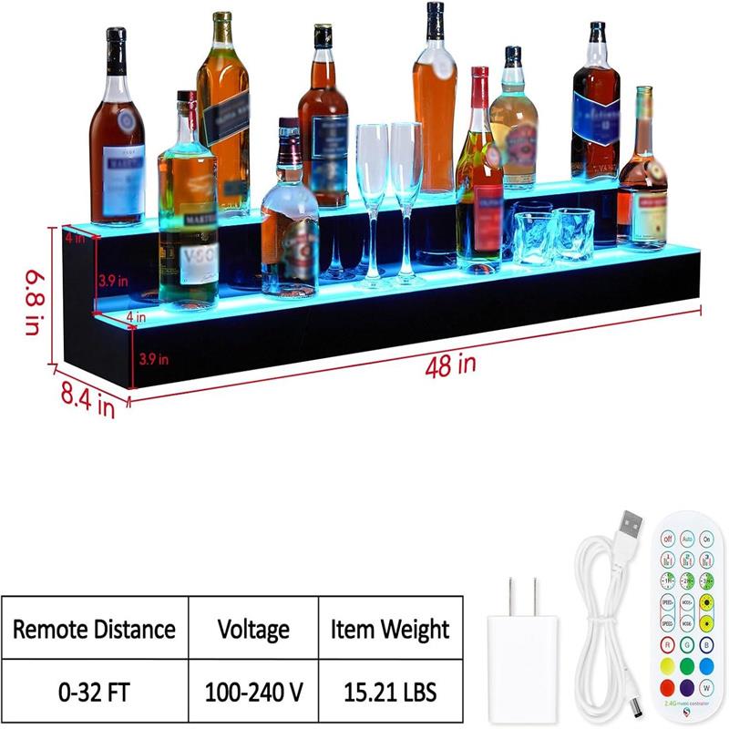 RGB color changing wine stand