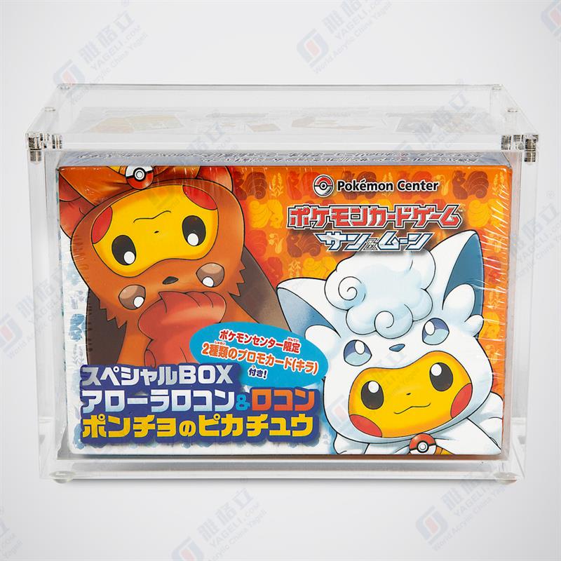 magnetic lid acrylic japanese box case