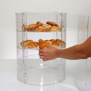 стойка дисплея хранения хлеба шкафа дисплея еды фабрики yageli изготовленная на заказ акриловая 
