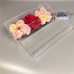 wholesale 12-луночные акриловые коробки с розами lucite подарочные коробки 