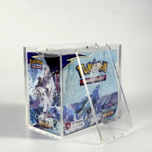 Коробка-бустер Pokemon со съемной крышкой из прозрачного акрила из плексигласа 