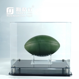 Оптовая прозрачная акриловая мини-футбольная витрина для шлема
 