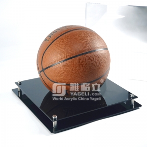 Оптовая черная базовая прозрачная акриловая баскетбольная витрина 