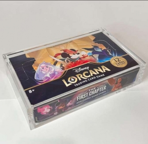 Lorcana Booster Box Trading Card Protector Display Акрил корпус 