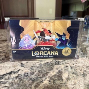 Lorcana Booster Box Trading Card Protector Display Акрил корпус 