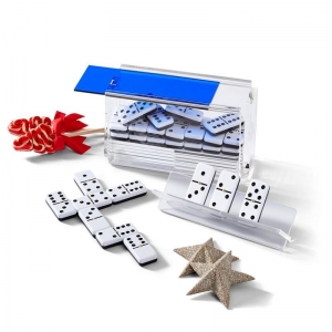 Blue Lid Diy Acryl Domino Game Set со стойками 