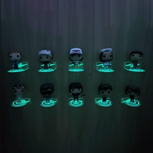 Маленькие прозрачные акриловые плавающие полки для Funko Pop