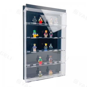 Акриловый витринный шкаф с подсветкой для минифигурок LEGO 