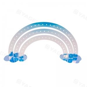 Многоярусный кристально чистый органайзер для украшений в виде сережек-гвоздиков, колец и подвесок