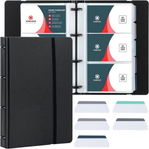 Органайзер для визитных карточек из полипропилена (PP) на 180 отделений. 