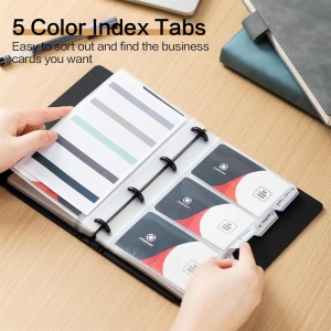 папка для визитных карточек с 3 кольцами