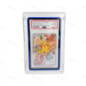 Устойчивая к УФ-излучению акриловая витрина с алмазной кромкой и подставкой.