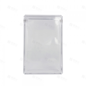 Устойчивая к УФ-излучению акриловая витрина с алмазной кромкой и подставкой. 