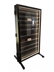 Запираемый демонстрационный шкаф для PSA-карт с LED-подсветкой