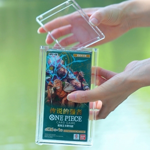 Премиальный прозрачный акриловый магнитный кейс для бустера One Piece 
