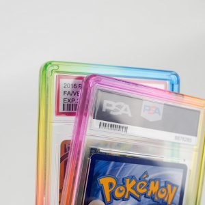 Радужный TPU-бампер для PSA Slabs, защитный кейс для градуированных карт 